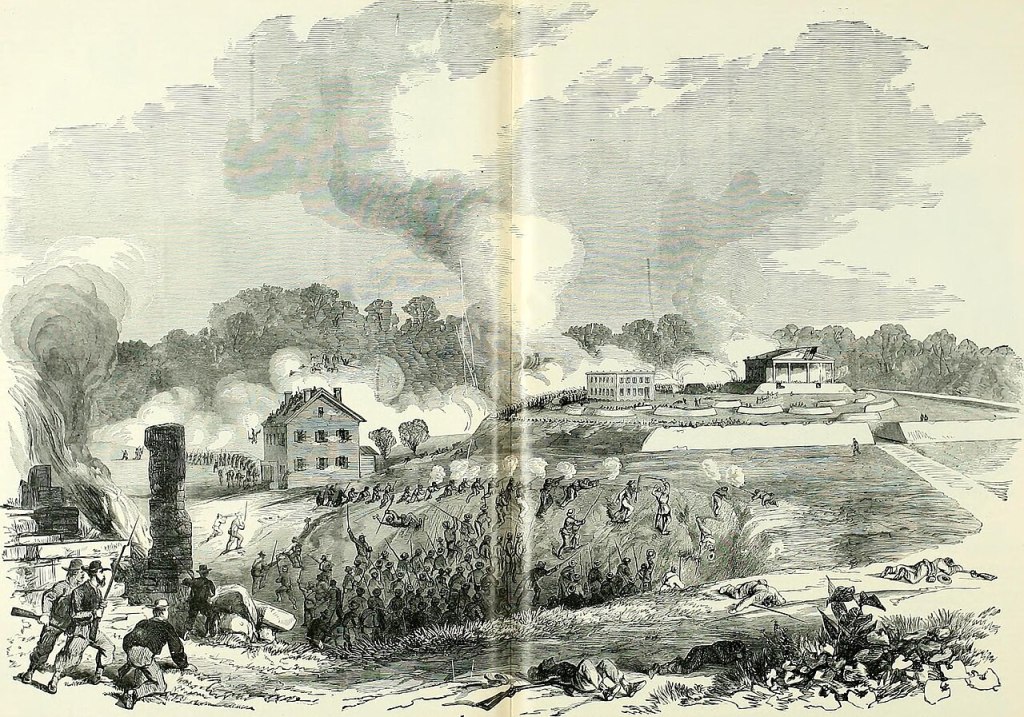 An engraving of the Siege of Lexington. (Courtesy image)